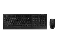 CHERRY B.UNLIMITED 3.0 - Tastatur og mus-sæt - trådløs - 2.4 GHz - Nordisk - tastkontakt: CHERRY SX - sort JD-0410PN-2