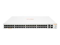HPE Networking Instant On 1960 48G 2XGT 2SFP+ Switch - Switch - L2+ - smart - 48 x 10/100/1000 + 2 x 10 Gigabit SFP+ + 2 x 10 Gigabit Ethernet - desktop, monterbar på stativ JL808A#ABB