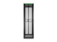 APC NetShelter SX Gen 2 - Rack kabinet - 2124 H x 600W x 1200D mm, med Sides - gulvstående - sort - 45U - 19" - TAA-kompatibel - for P/N: SMT1000RM1U, SMT750RM1U, SRTL10KRM4UT, SRTL5KRM2UI-HW, SRTL5KRM2UT-HW, SRTL8KRM4UT AR3305B2