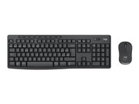 Logitech MK370 Combo for Business - Sæt med mus og tastatur - trådløs - Bluetooth LE - QWERTY - nordisk (dansk/finsk/norsk/svensk) - grafit 920-012072