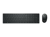 Dell Pro KM5221W - Sæt med mus og tastatur - trådløs - 2.4 GHz - QWERTY - Pan Nordic - sort - for Latitude 3320, 3520, 7320 Detachable; Vostro 15 3515; XPS 17 9710 KM5221WBKB-NOR