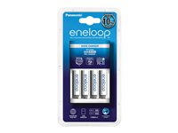 Panasonic Eneloop basic CC18 - Batterioplader - (for 4xAA/AAA) 4 x AAA - NiMH - 750 mAh 510-1010