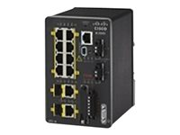 Cisco Industrial Ethernet 2000 Series - Switch - Administreret - 8 x 10/100 + 2 x combo Gigabit SFP - DIN monterbar på skinne IE-2000-8TC-G-L