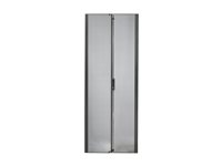 APC NetShelter SX Perforated Split Doors - Dør til rack - sort - 45U - for P/N: NBPD0160A, NBWL0355A, NBWL0356A, SMX2KR2UX145, SMX3KR2UNCX145, SRT1000RMXLI AR7155