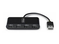StarTech.com 4-Port USB 2.0 Hub, USB Bus Powered, Small Travel Mini USB Hub, USB 2.0 Splitter, Multi-Port Portable USB Hub, 480Mbps, Overcurrent Protection (OCP) - Hub - 4 x USB 2.0 - desktop ST4200MINI2-USB-HUB