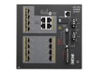 Cisco Industrial Ethernet 4000 Series - Switch - Administreret - 8 x SFP + 4 x combo Gigabit SFP - DIN monterbar på skinne - DC power - TAA-kompatibel IE-4000-8S4G-E