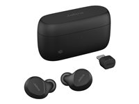 Jabra Evolve2 Buds MS - Ægte trådløse øretelefoner med mik. - i øret - Bluetooth - aktiv støjfjerning - USB-C via Bluetooth adapter - støjisolerende - sort - Certified for Microsoft Teams 20797-999-899