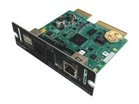 APC Network Management Card LCES2 with Modbus, Ethernet and Aux Sensors - Adapter for fjernadministration - 1GbE, Modbus, USB - 1000Base-T - for P/N: GVSUPS40KGSUS, GVSUPS50KFSUS, GVSUPS50KGSUS, GVSUPS60KGSUS, GVSUPS80KGSUS AP9644