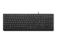 Lenovo Essential - Tastatur - USB - QWERTY - dansk - sort - brun kasse 4Y41R64642
