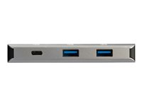StarTech.com 3 Port USB C Hub with Gigabit Ethernet RJ45 GbE Port, 2x USB-A, 1x USB-C, SuperSpeed 10Gbps USB 3.1/3.2 Gen 2 Type C Hub Adapter, USB Bus Powered, Aluminum, Works w/TB3 - Windows/macOS/Linux - Hub - 1 x USB-C + 2 x USB 3.1 + 1 x 10/100/1000 - desktop - for P/N: PEXUSB321C HB31C2A1CGB