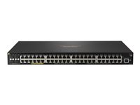 HPE Aruba 2930F 48G PoE+ 4SFP+ - Switch - L3 - Administreret - 48 x 10/100/1000 (PoE+) + 4 x 1 Gigabit / 10 Gigabit SFP+ (uplink) - monterbar på stativ - PoE+ (740 W) JL558A#ABB