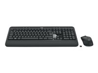 Logitech MK540 Advanced - Sæt med mus og tastatur - trådløs - 2.4 GHz - Nordisk 920-008683