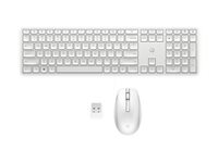 HP 655 - Sæt med mus og tastatur - full size - trådløs - 2.4 GHz - hvid 860P8AA
