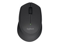 Logitech M280 - Mus - højrehåndet - optisk - 3 knapper - trådløs - 2.4 GHz - trådløs modtager (USB) - sort 910-004287