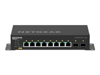 NETGEAR AV Line M4250-8G2XF-PoE+ - Switch - L3 - Administreret - 8 x 10/100/1000 (8 PoE+) + 2 x 10 Gigabit SFP+ - side til side-luftstrøm - desktop - PoE+ (220 W) GSM4210PX-100EUS