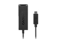 Lenovo USB-C to Ethernet Adapter - Netværksadapter - USB-C - Gigabit Ethernet x 1 - sort - for ThinkSmart Hub 11H1 4X90S91831