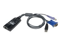 Eaton Tripp Lite Series USB Server Interface Unit Virtual Media & CAC B064 Cat5 KVM TAA - KVM / USB forlænger - op til 50 m - TAA-kompatibel - for P/N: B064-016-02-IPH, B064-016-04-IPH, B064-032-01-IPH, B064-032-02-IPH, B064-032-04-IPH B055-001-UV2CAC