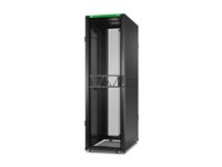 APC NetShelter SX Gen 2 - Rack kabinet - 1991 H x 600W x 1070D mm, med Sides - gulvstående - sort - 42U - 19" - TAA-kompatibel - for P/N: SMT1000RM1U, SMT750RM1U, SRTL10KRM4UT, SRTL5KRM2UI-HW, SRTL5KRM2UT-HW, SRTL8KRM4UT AR3100B2