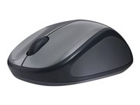 Logitech M235 - Mus - højrehåndet - optisk - trådløs - 2.4 GHz - trådløs modtager (USB) - grå 910-002201