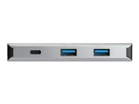 StarTech.com 4 Port USB C Hub w/ 3x USB A & 1x USB C, SuperSpeed 10Gbps USB Type-C, USB 3.1/3.2 Gen 2 Hub, USB Bus Powered, Compact USB-C to USB Adapter Hub, Portable/Laptop Hub, Aluminum - Windows/macOS/Linux (HB31C3A1CB) - Hub - 1 x USB-C + 3 x USB 3.1 - desktop - for P/N: PEXUSB321C HB31C3A1CB