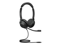 Jabra Evolve2 30 SE MS Stereo - Headset - på øret - kablet - USB-C, USB-A - støjisolerende - Certified for Microsoft Teams 23189-999-779