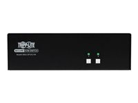 Tripp Lite Secure KVM Switch, 2-Port, Dual Head, DisplayPort to DisplayPort, 4K, NIAP PP4.0, Audio, TAA - KVM / audio-switch - 4 x KVM / audio / USB - 1 lokalbruger - desktop - TAA-kompatibel - for P/N: P783-006-DP, P783-010-DP, UR022-001, UR030-006 B002-DP2A2-N4