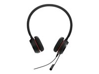 Jabra Evolve 20SE MS stereo - Headset - på øret - kablet - USB-C, USB-A - støjisolerende - Certified for Microsoft Teams 4999-823-369