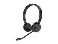 Jabra Evolve 65 TE Stereo - Headset - på øret - Bluetooth - trådløs - USB-A via Bluetooth adapter - støjisolerende - Certified for Microsoft Teams 6699-833-309