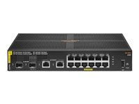 HPE Aruba 6100 12G Class4 PoE 2G/2SFP+ 139W Switch - Switch - Administreret - 12 x 10/100/1000 (PoE+) + 2 x 1 Gigabit / 10 Gigabit SFP+ + 2 x 1000Base-T - monterbar på stativ - PoE+ (139 W) JL679A