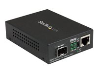 StarTech.com Multimode / Single Mode Fiber Media Converter - Open SFP Slot - 10/100/1000Mbps RJ45 Port - LFP Supported - IEEE 802.1q Tag VLAN - (MCM1110SFP) - Fibermedieomformer - 1GbE - 10Base-T, 1000Base-LX, 1000Base-SX, 100Base-TX, 1000Base-T - RJ-45 / SFP (mini-GBIC) - for P/N: GLCLHSMDSTTA, GLCSXMMDST, GLCSXMMDSTT, GLCTEST, MASFP1GBTXST, SFP1GELXST MCM1110SFP