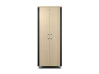 APC NetShelter - Rack (vandret( - lydtæt - AC 230 V - ahornfarvet - 38U - 19" AR4038LIA