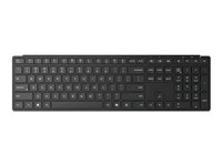 Lenovo Pro 6000 - Tastatur - multi-mode - trådløs - 2.4 GHz, Bluetooth 5.3 - QWERTY - Nordisk - formørkelsessort - brun kasse 4Y41S04703