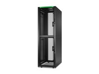 APC NetShelter SX Colocation - Rack kabinet - 2 x 600W x 1070D mm, med sider - gulvstående - sort - 42U - 19" - TAA-kompatibel AR3200B2
