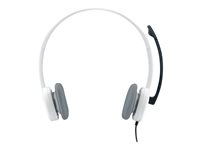 Logitech Stereo Headset H150 - Headset - på øret - kablet - kokosnød 981-000350