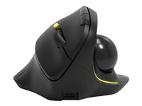 PORT Connect Professional - Lodret mus - ergonomisk - med trackball - højrehåndet - optisk - 5 knapper - trådløs - 2.4 GHz, Bluetooth 3.0, Bluetooth 5.0 - USB / USB-C trådløse modtagere 900719