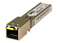 Dell - SFP (mini-GBIC) transceiver modul - 1GbE - 1000Base-T - RJ-45 - for Force10; Networking C7008; PowerConnect 70XX, 81XX; PowerEdge VRTX; PowerSwitch N1524 407-10439