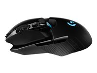 Logitech Wireless Gaming Mouse G903 LIGHTSPEED with HERO 16K sensor - Mus - højre- og venstrehåndet - optisk - 11 knapper - trådløs, kablet - USB, 2.4 GHz - USB Logitech LIGHTSPEED-modtager 910-005672