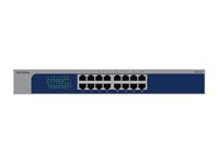 NETGEAR GS516 - V3 - switch - ikke administreret - 16 x 10/100/1000 - desktop, monterbar på stativ GS516-300EUS