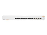 HPE Networking Instant On 1960 12XGT 4SFP+ Switch - Switch - L2+ - smart - 12 x 100/1000/10000 + 4 x 10 Gigabit SFP+ - monterbar på stativ - BTO JL805A#ABB
