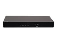 C2G HDMI HDBaseT + 3.5mm, USB-B to A, and RS232 over Cat Extender Box Transmitter to Box Receiver - 4K 60Hz - Video/audio/USB/seriel forlænger - sender - HDMI, HDBaseT 2.0 - over CAT 5e/6/6a/7 - op til 70 m C2G31013