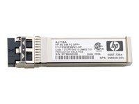 HPE - SFP (mini-GBIC) transceiver modul - 8GB Fibre Channel (KB) - for HPE 8Gb, SN6000; StorageWorks 8/20q, 8Gb, MPX200, SN6000 AJ718A