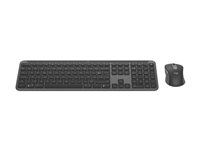 Logitech Signature Slim Combo MK950 for Business - Sæt med mus og tastatur - trådløs - Bluetooth 5.1 LE - QWERTY - Nordisk - grafit 920-012512