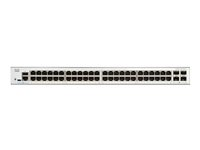 Cisco Catalyst 1300-48T-4G - Switch - L3 - Administreret - 48 x 10/100/1000Base-T + 4 x 1 Gigabit SFP - monterbar på stativ C1300-48T-4G