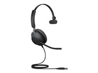 Jabra Evolve2 40 SE UC Mono - Headset - på øret - kablet - USB-C, USB-A - støjisolerende - Optimeret til UC 24189-889-799