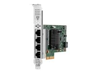 HPE I350-T4 - Netværksadapter - PCIe 2.0 x4 - Gigabit Ethernet x 4 - for ProLiant DL20 Gen10, DL325 Gen10, DL360 Gen10, DL380 Gen10, ML30 Gen10, XL220n Gen10 P21106-B21