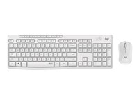 Logitech MK295 Silent - Sæt med mus og tastatur - trådløs - 2.4 GHz - Pan Nordic - off white 920-009830