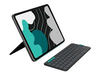 Logitech Flip Folio - Tastatur og folio-kasse - full size - trådløs - Bluetooth 5.1 LE - QWERTY - nordisk (dansk/finsk/norsk/svensk) - grafit - for Apple 10.9-inch iPad Air (5th generation); 11-inch iPad Air (M2, M3); 11-inch iPad Pro (M4, M5) 920-013401