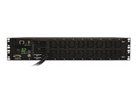 Eaton 7.4kW Single-Phase Switched PDU, LX Interface, 230V Outlets (16-C13), IEC-309 Blue 230V 32A, 3.6m Cord, 2U Rack-Mount, TAA - Horizontal rackmount - strømfordelingsenhed (rackversion) - 32 A - AC 230 V - 7.4 kW - Ethernet 10/100 - input: IEC 60309 - output-stikforbindelser: 16 - 2U PDUMH32HVNET