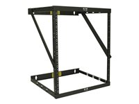 Eaton Tripp Lite Series 12U Wall Mount Open Frame Rack Cabinet Wallmount Heavy Duty - Rack åben ramme - 2-pæl - vægmonterbar - sort - 12U - 19" SRWO12UHD