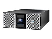 Eaton 9PX G2 9PX8KIRTNBPG2 - UPS (stativ-monterbar / ekstern) - HotSwap - AC 200/208/220/230/240 V - 8000 Watt - 8000 VA - 1-faset - 9 At - Ethernet 10/100/1000, RS-232, USB - output-stikforbindelser: 17 - PFC - 4U - 19" - sort, sølv 9PX8KIRTNBPG2